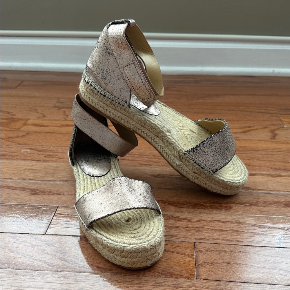 Splendid Jensen Rose Gold Espadrille Sandals